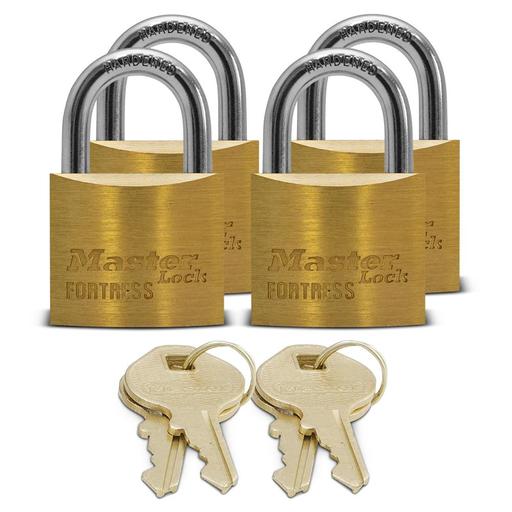 Master Lock FM1840QAU 4-Pack 40mm (1-1/2") Fortress Brass Padlock – image 2