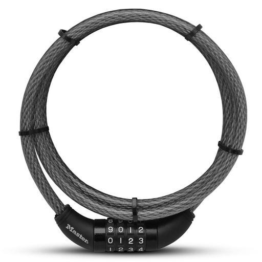 Master Lock 8119DPFAU 1.5m x 10mm Resettable Combination Cable Lock