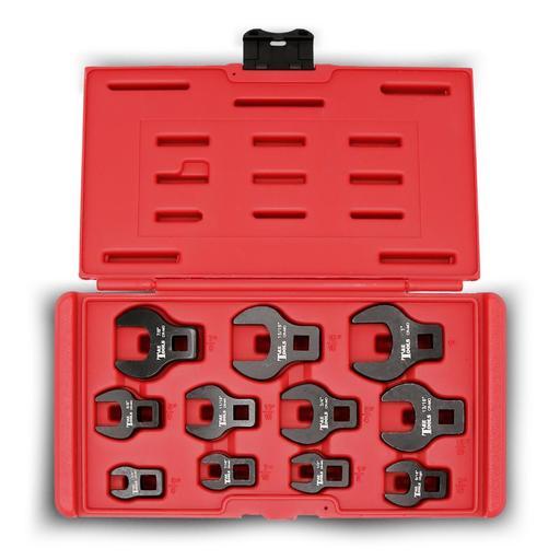 T&E Tools BCF55 11pce 3/8" Drive SAE Open End Crowsfoot Wrench Set