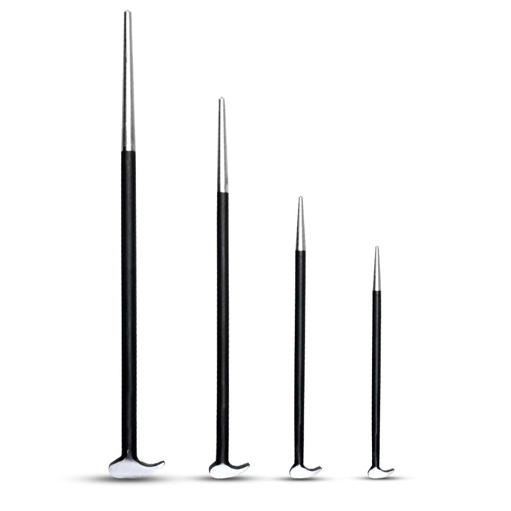 T&E Tools J7100 4pce Roll Head Pry Bar Set – image 1