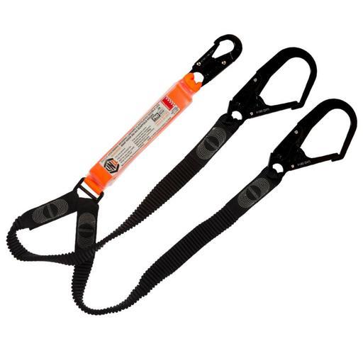 LINQ  WLE2SNSD 1.85m Elite Double Leg Elasticated Lanyard with Hardware