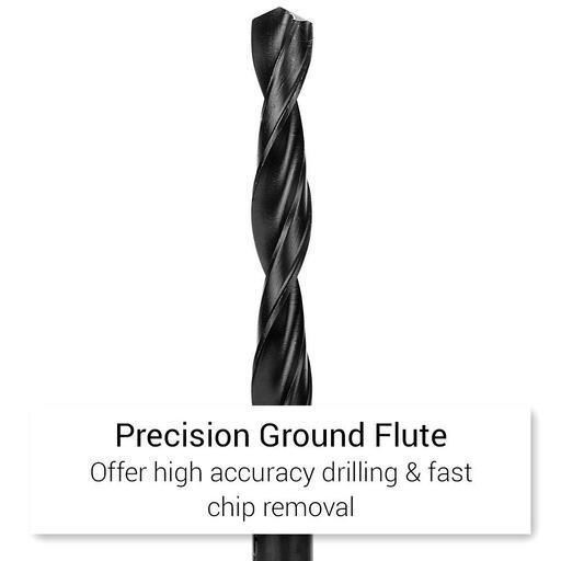 Techsmart TEC25R 25pce Metric 4241 Roll Forged High Speed Steel HSS Drill Bit Set – image 5