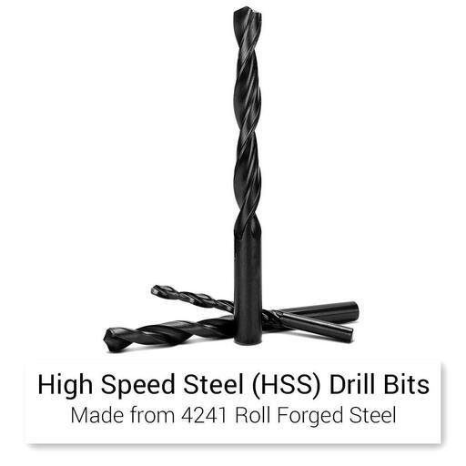 Techsmart TEC25R 25pce Metric 4241 Roll Forged High Speed Steel HSS Drill Bit Set – image 3