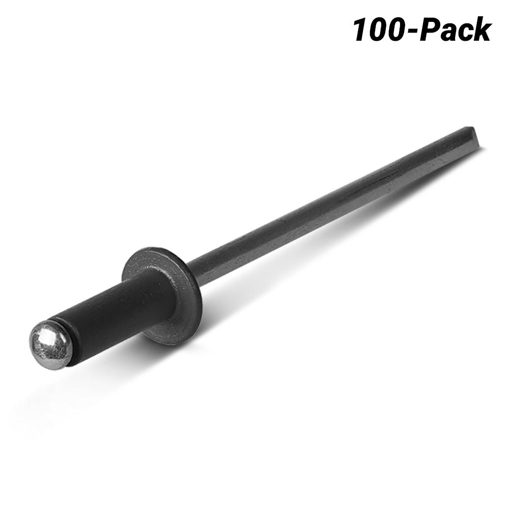 Apex AS-4-3-BA-HP 100-Pack 3.2mm x 8.6mm Aluminium/Steel Basalt Rivet – image 1