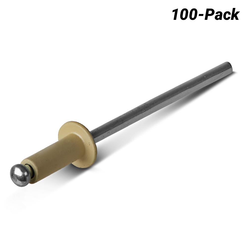 Apex AS-4-3-EH-HP 100-Pack 3.2mm x 8.6mm Aluminium/Steel Evening Haze Rivet – image 1