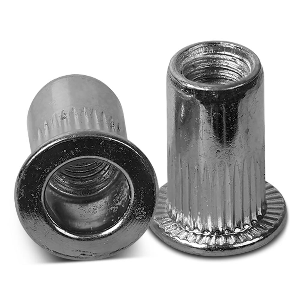 Apex NSRLM5-HP 100-Pack 7mm x 12.8mm M5 Nut Ribbed Steel Rivet – image 2