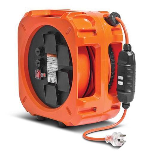 Jamec-Pem 130.001 Pro Series Electrical Retractable 18m Cable Reel with  Power Board & PRCD