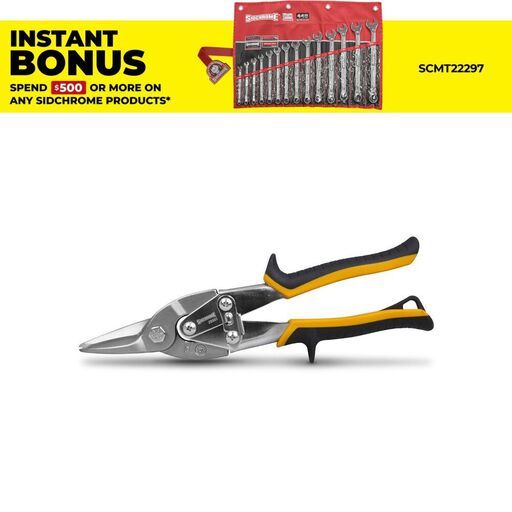 Sidchrome SCMT28565 Standard Straight Cut Aviation Snip