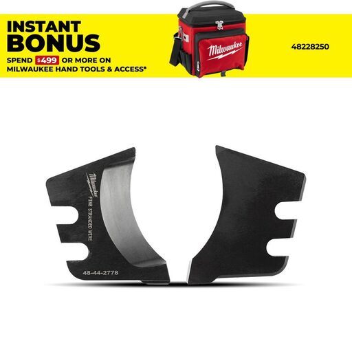 Milwaukee 48442778 6T Cable Cutter Jaw Blade Fine Strand to suit 18V Li-ion Fuel FORCE LOGIC Cable Cutters M18HCC