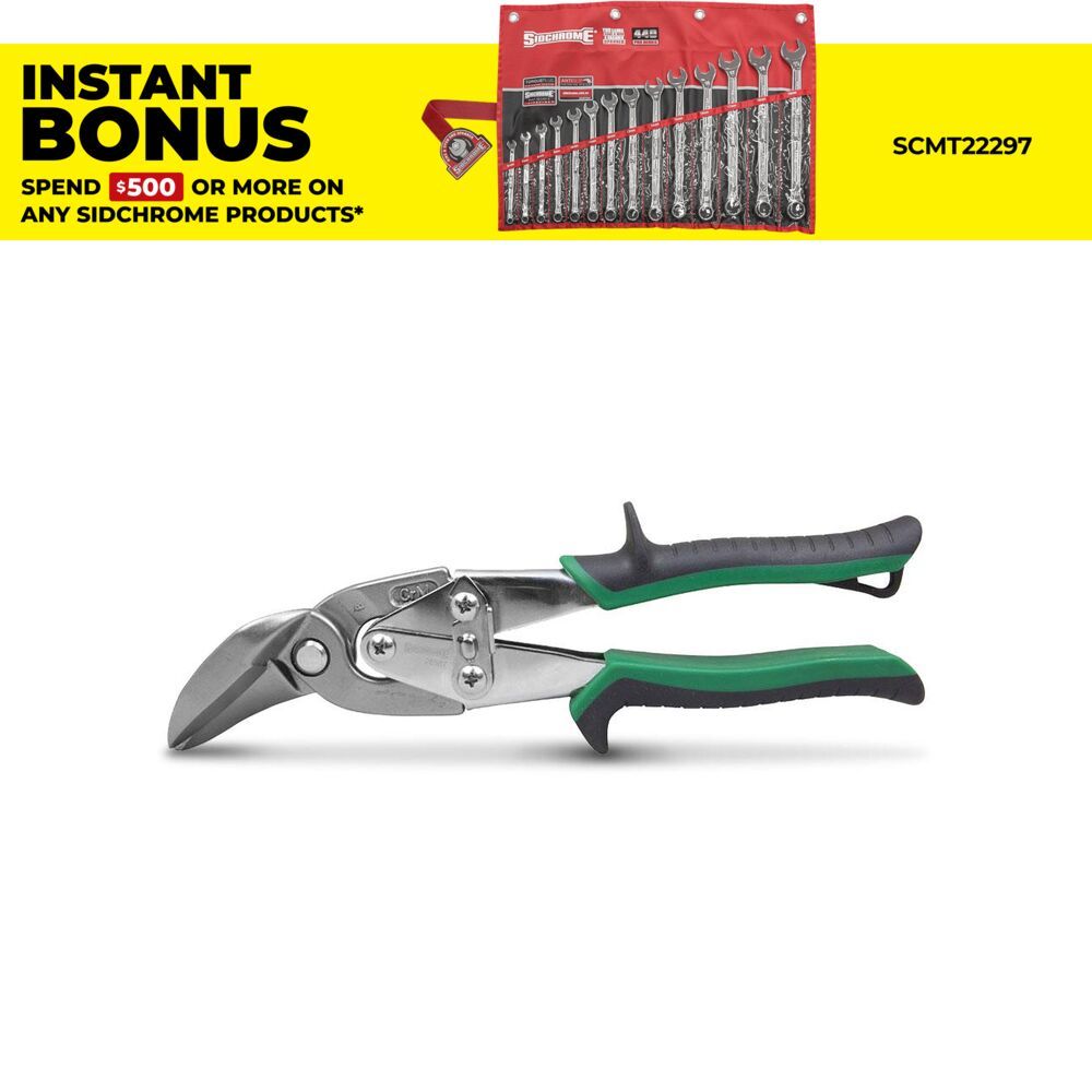 Sidchrome SCMT28567 Offset Cut Right Aviation Snip – image 1