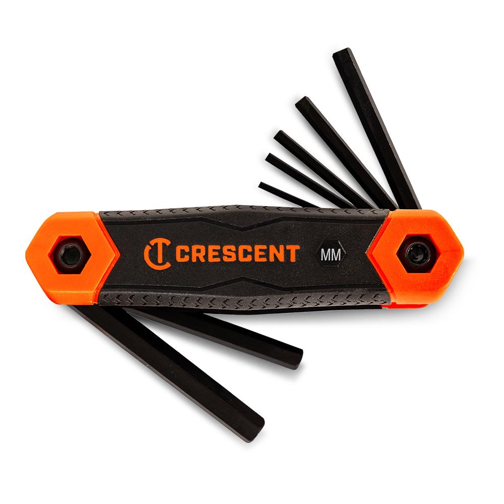 Crescent CHKFM8 8pce Metric Hex Key Folding Set – image 1