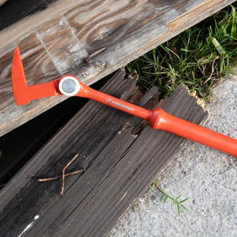 Crescent 12" Indexing Nail Puller DB12NP-06 – 180° Indexing Head, 14 Locking Positions, Forged Steel, Ergonomic Grip