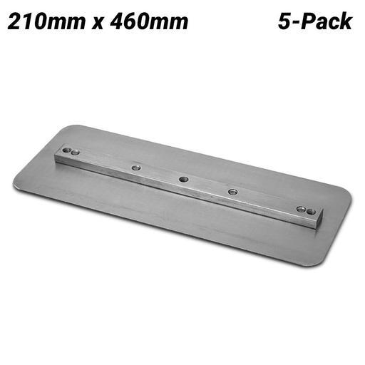 Flextool FT2WX185-UNIT (BR-WH8X18-5) 5-Pack 210mm x 460mm Finish Trowel Blade to suit 46" & 48" Power Trowels