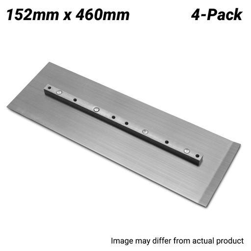 Flextool FT220410-UNIT (BR-20410) 4-Pack 152mm x 460mm Finish Trowel Blade to suit 46" & 48" Power Trowels