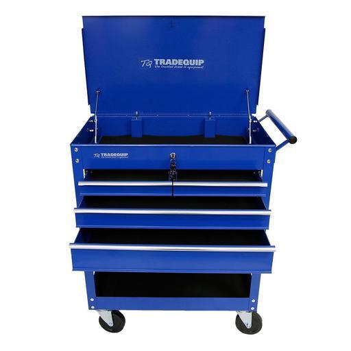 TradeQuip 6052 4-Drawer Workshop Tool Trolley with Lockable Top
