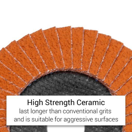 Xtorque XPC40125-10 Platinum 125MM Premium 40 Grit Ceramic Flap Disc Made In Germany-10 Pack – image 7