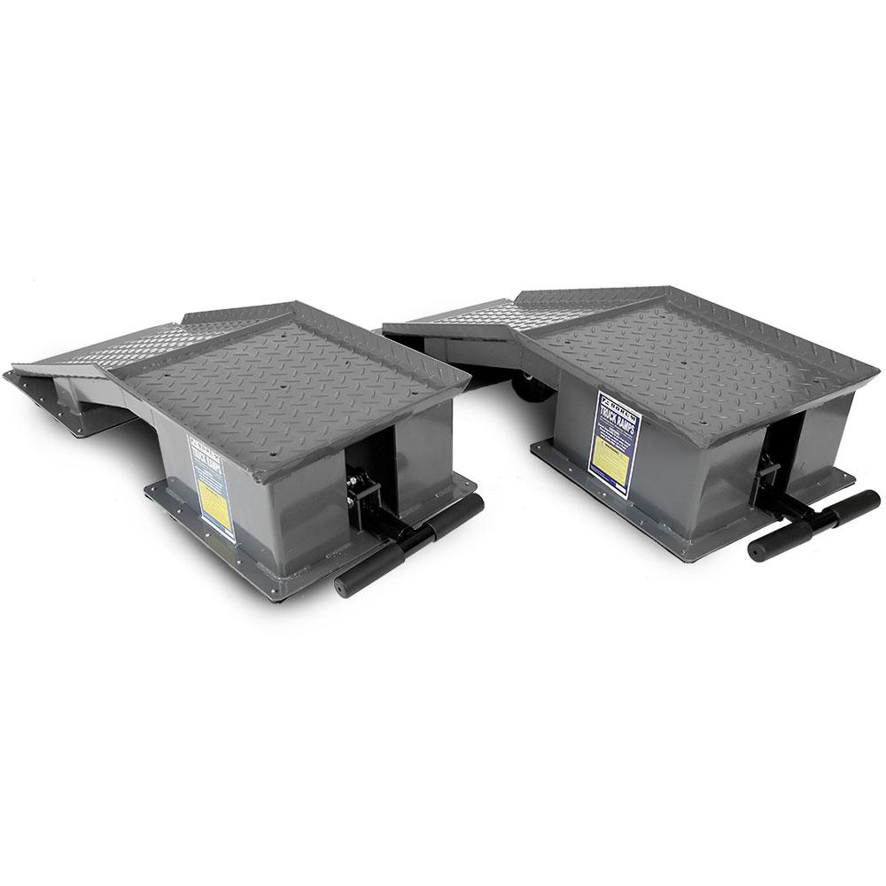 Borum BTR20TP 2pce 20,000kg Portable Steel Truck Ramp Set – image 1