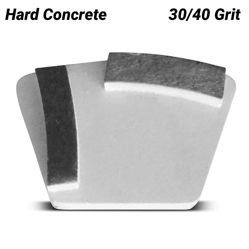 Flextool FT124716-UNIT Bladetec® 30/40 Grit Quick-Fit Hard Concrete 2 Segment Grinding Shoe – image 1