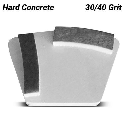 Flextool FT124716-UNIT Bladetec® 30/40 Grit Quick-Fit Hard Concrete 2 Segment Grinding Shoe