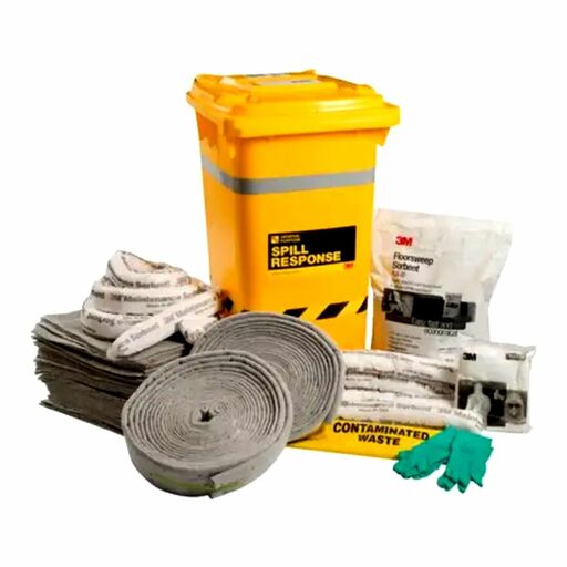 3M 7012888094 (MSRK-210) 210L General Purpose Sorbent Spill Kit Wheelie Bin