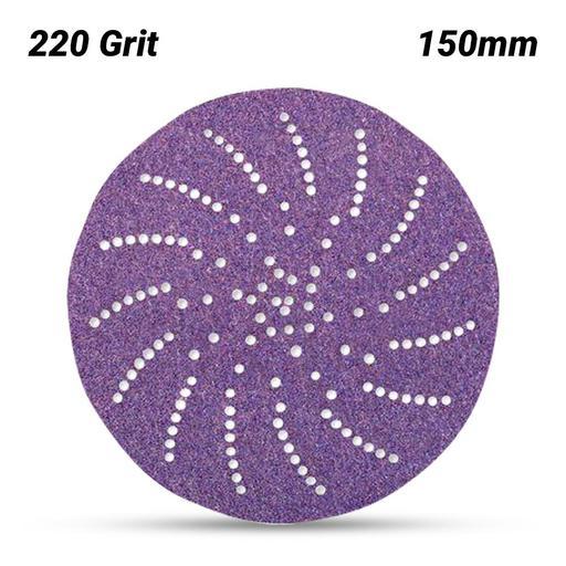 3M 7100064271 (60440255911) 150mm (6") Cubitron II 775L 220 Grit Clean Sanding Film Disc