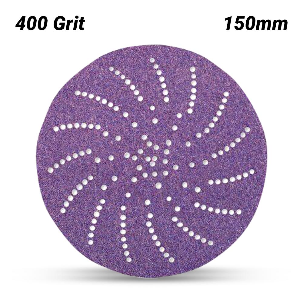 3M 7100145455 (60440347916) 150mm (6") Cubitron II 775L 400 Grit Clean Film Sanding Disc – image 1
