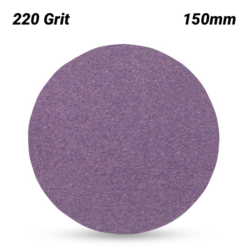 3M 7100064274 (60440298879) 150mm (6") Cubitron II 775L 220 Grit Plain Film Sanding Disc – image 1