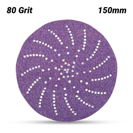 3M 7100045072 (60440296212) 150mm (6") Cubitron II 775L 80 Grit Clean Film Sanding Disc