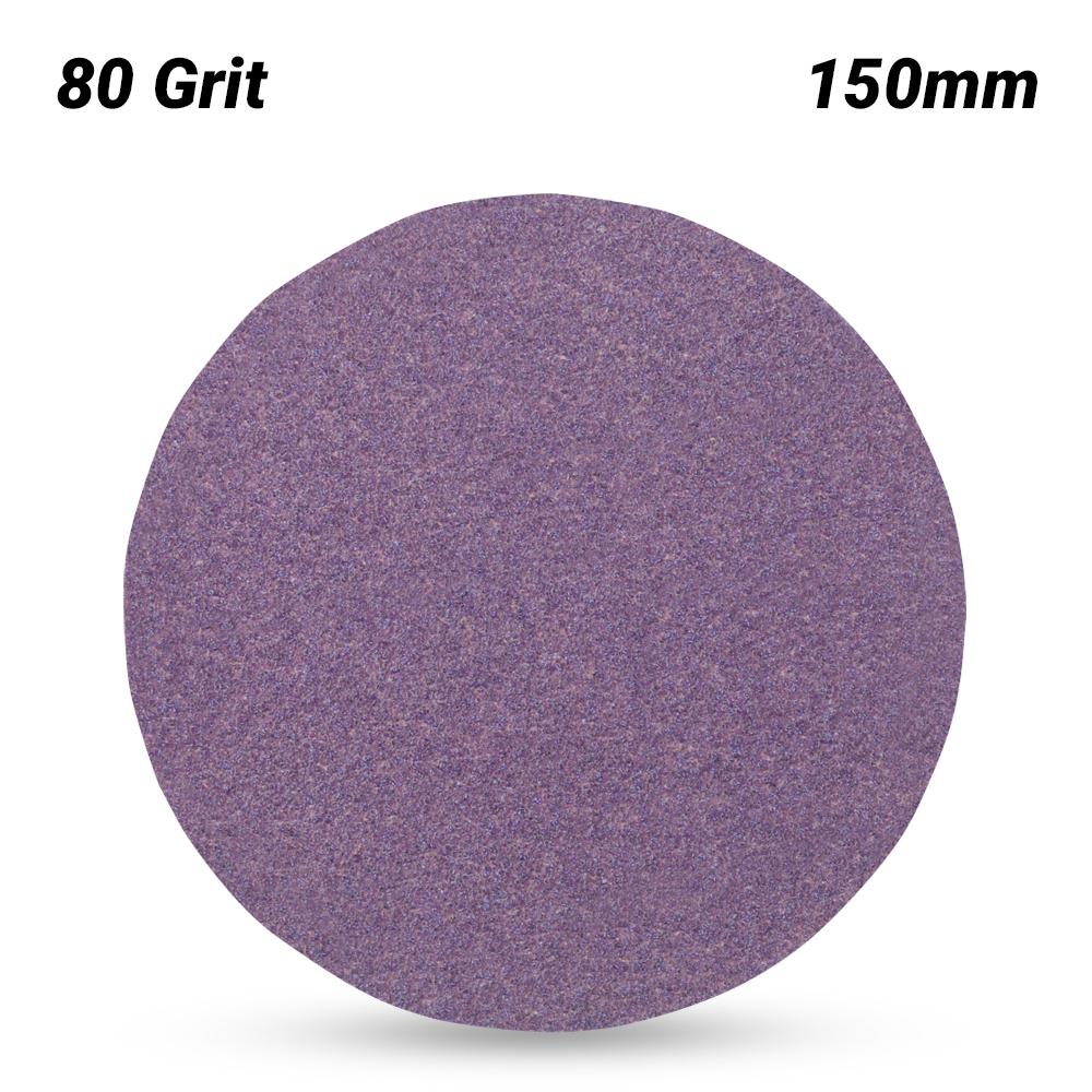 3M 7100046327 (60440296170) 150mm (6") Cubitron II 775L 80 Grit Plain Film Sanding Disc – image 1