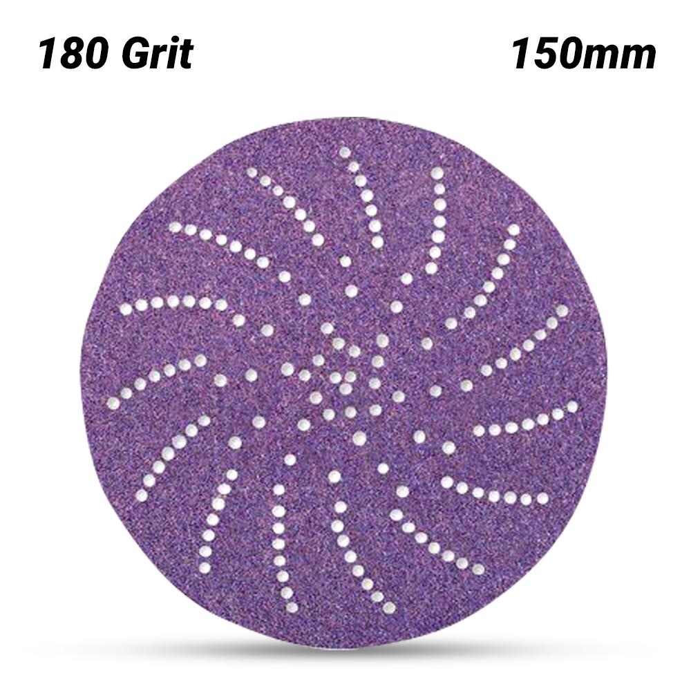 3M 7100064178 (60440255853) 150mm (6") Cubitron II 775L 180 Grit Clean Film Sanding Disc – image 1