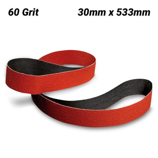 3M 7012866899 (AC010609538) 30mm x 533mm Cubitron II 984F 60 Grit Cloth Belt