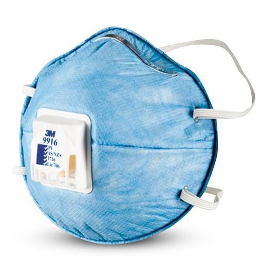3M 7011386638 (WX700900276) 10-Pack P1 Valved Cupped Particulate Respirator with Nuisance Level* Acid Gas Relief – image 2