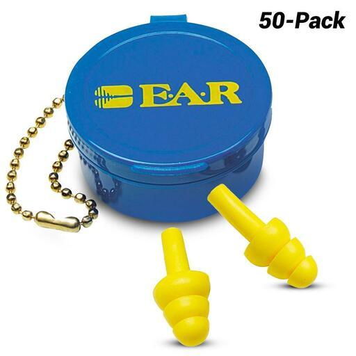 3M 70071521143 (340-4001) 50-Pack E-A-R ULTRAFIT Uncorded Earplugs with Carry Case