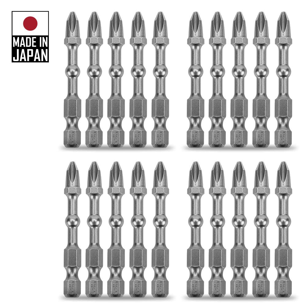 Xtorque X20PCPH2 Platinum 20-Pack PH2 50mm Philips Head Impact Ball Bits - MADE IN JAPAN – image 2