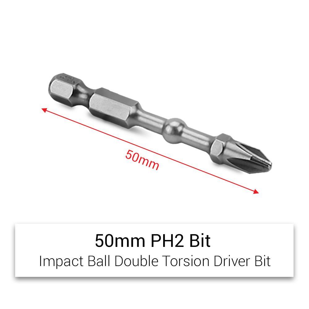 Xtorque X20PCPH2 Platinum 20-Pack PH2 50mm Philips Head Impact Ball Bits - MADE IN JAPAN – image 3
