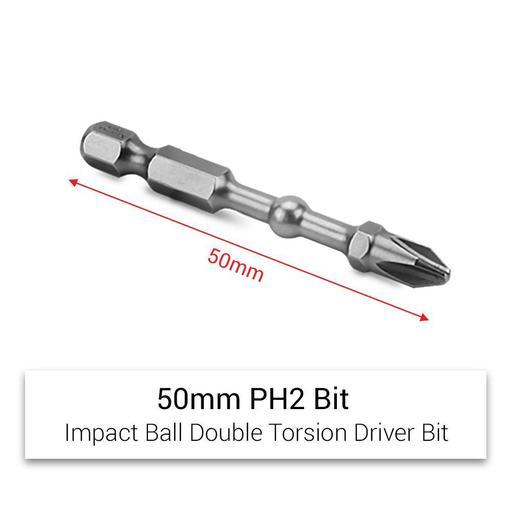 Xtorque X20PCPH2 Platinum 20-Pack PH2 50mm Philips Head Impact Ball Bits - MADE IN JAPAN – image 3
