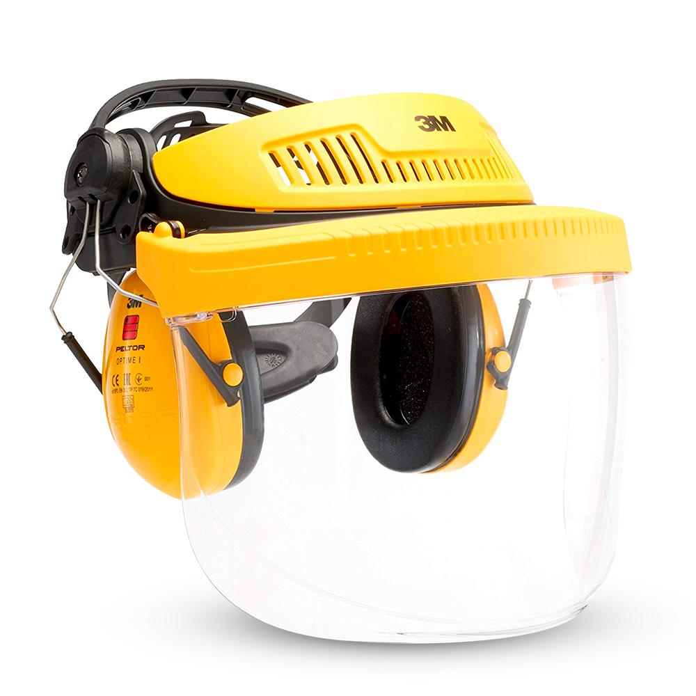 3M 7100029146 (UU001471117) Yellow Combo Polycarconate Faceshield – image 1