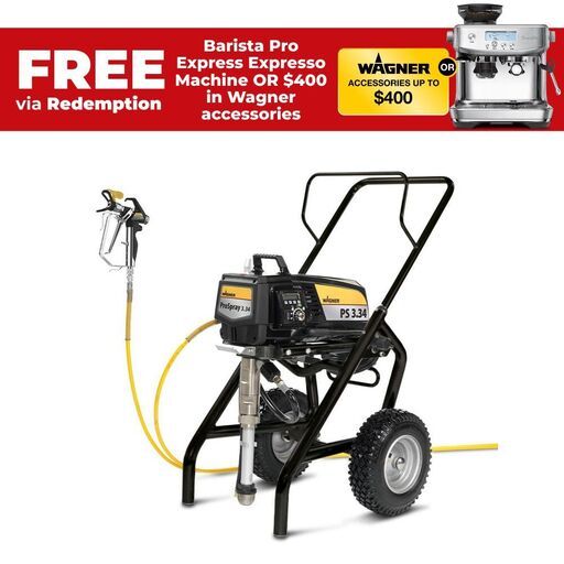 Wagner ProSpray 3.34 High Boy (0558017) 1.94kW Generation 3 Airless Paint Spray Gun Pack