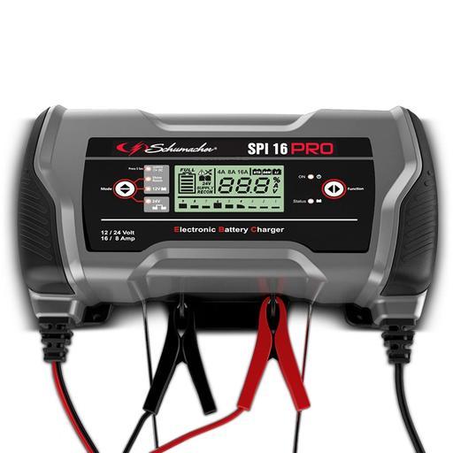 Schumacher SPi Pro16 (94065316I) 12V-16A / 24V-8A Digital Display Battery Charger