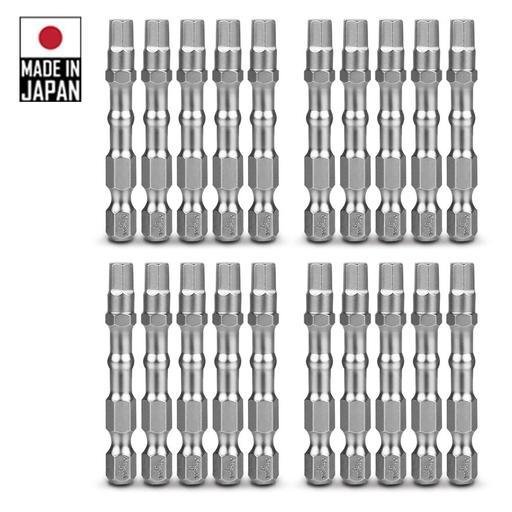 Xtorque X20HX5 Platinum 20-Pack HEX5 50mm Impact Ball Bit Set - MADE IN JAPAN – image 3
