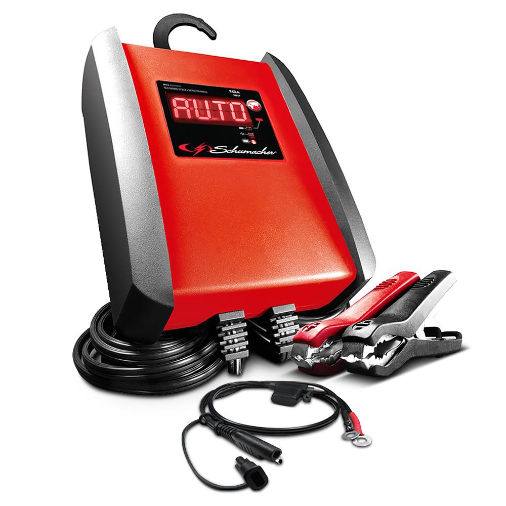 Schumacher SPi6 (94065091i) 12V-6A Digital Scrolling Display Battery Charger – image 1