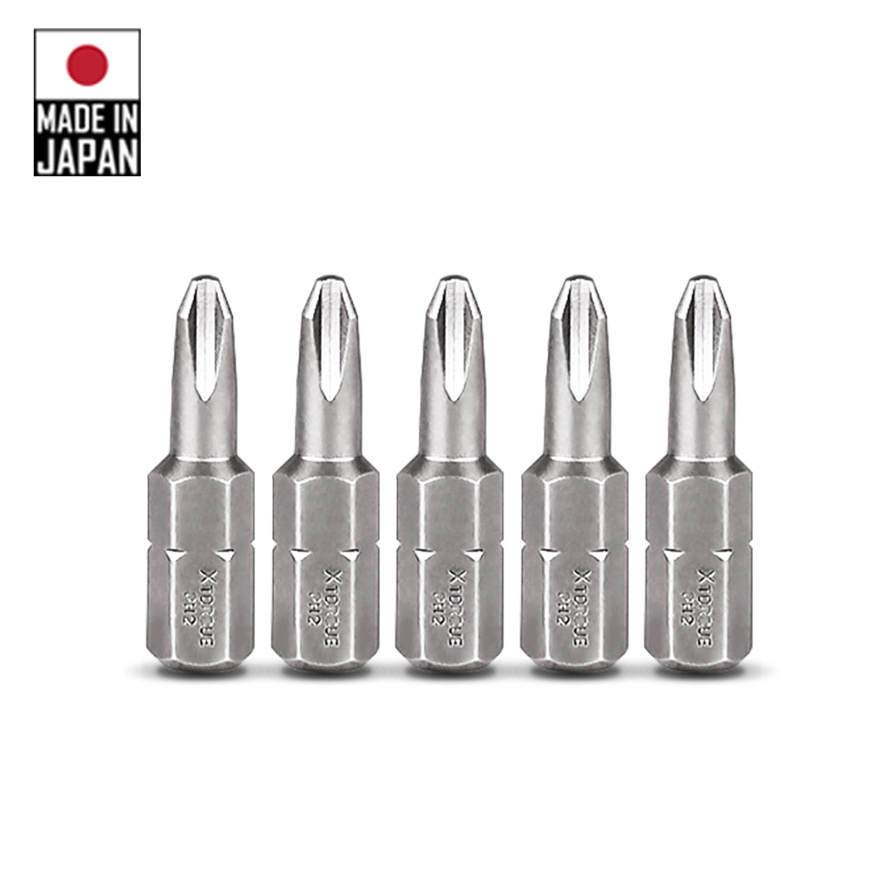 Xtorque 5PXBS Platinum 5-Pack PH2 25mm Philips Head Bits - MADE IN JAPAN – image 2