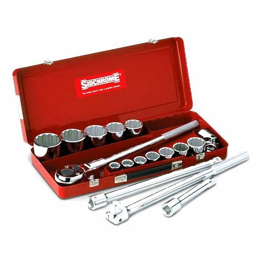 Sidchrome SCMT15205 17pce 3/4" SD Metric Socket Set – image 2