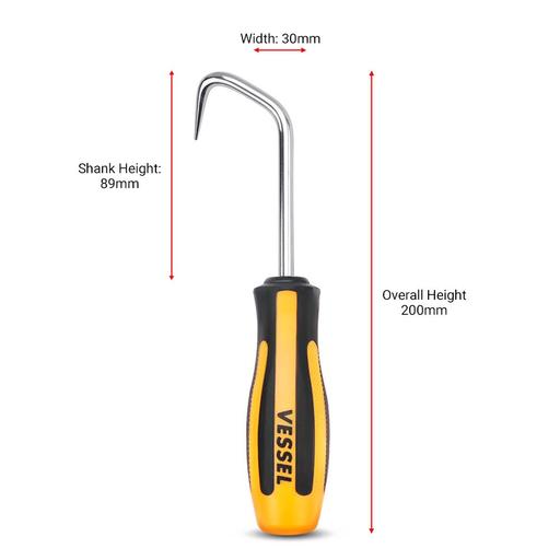 Vessel 9706EVA 6pce Megadora Chisel Clip & Hose Remover Set – image 6