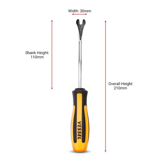 Vessel 9706EVA 6pce Megadora Chisel Clip & Hose Remover Set – image 4