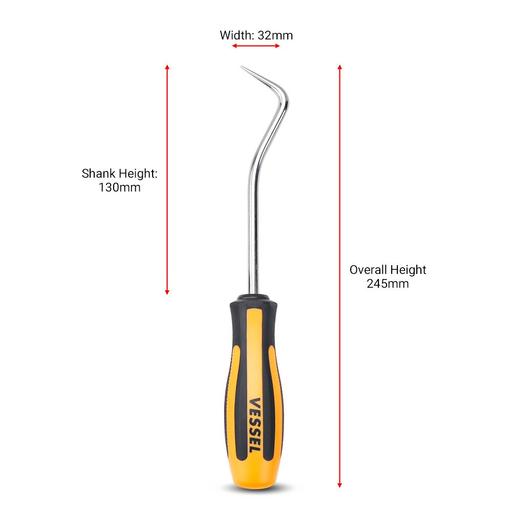 Vessel 9706EVA 6pce Megadora Chisel Clip & Hose Remover Set – image 5