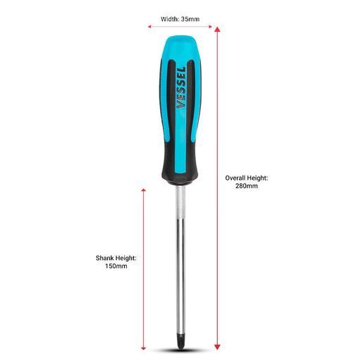 Vessel 9006PB 6pce Megadora Jawsfit Screwdriver Set – image 2