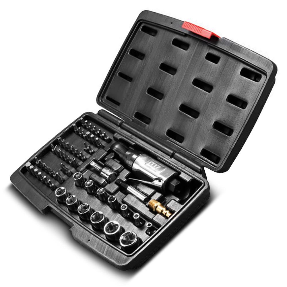 Mighty Seven M7 M7-NE0357 57pce 3/8" Drive Air Ratchet Wrench, Socket & Screwdriver Bit Kit – image 1