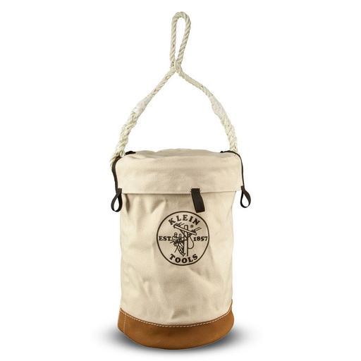 Klein A-5104VT Leather-Bottomed Bucket with Top Bag