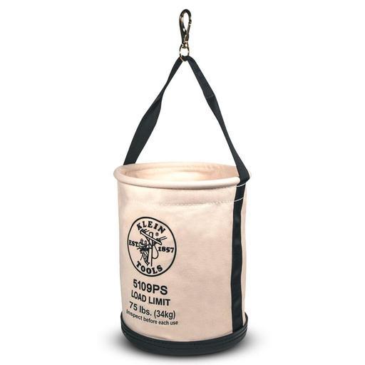 Klein A-5109PS Wide Straight-Walled Bucket Bag with Pocket/Snap